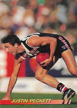 1994 Select AFL #164 Justin Peckett Front